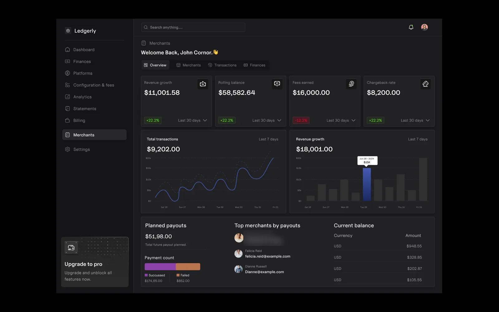 Ledgerly — Merchant payments and payouts