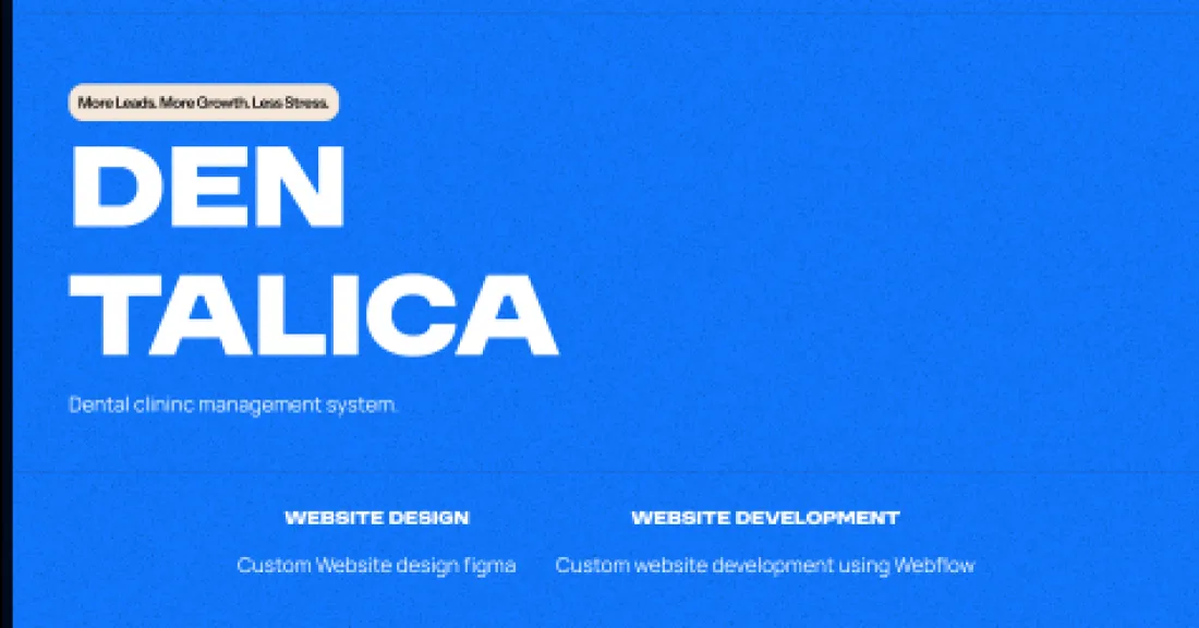 Den Talica — Dental clinic management system