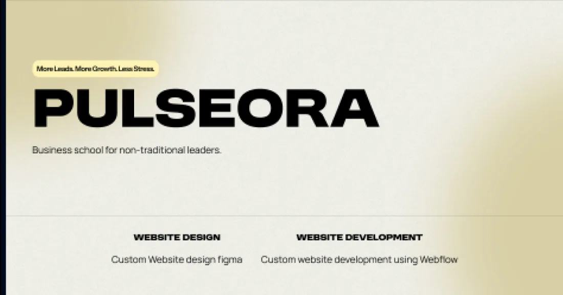 Pulseora — Business school for non-traditional leaders